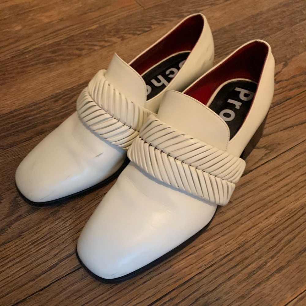 Proenza schouler white braided loafers